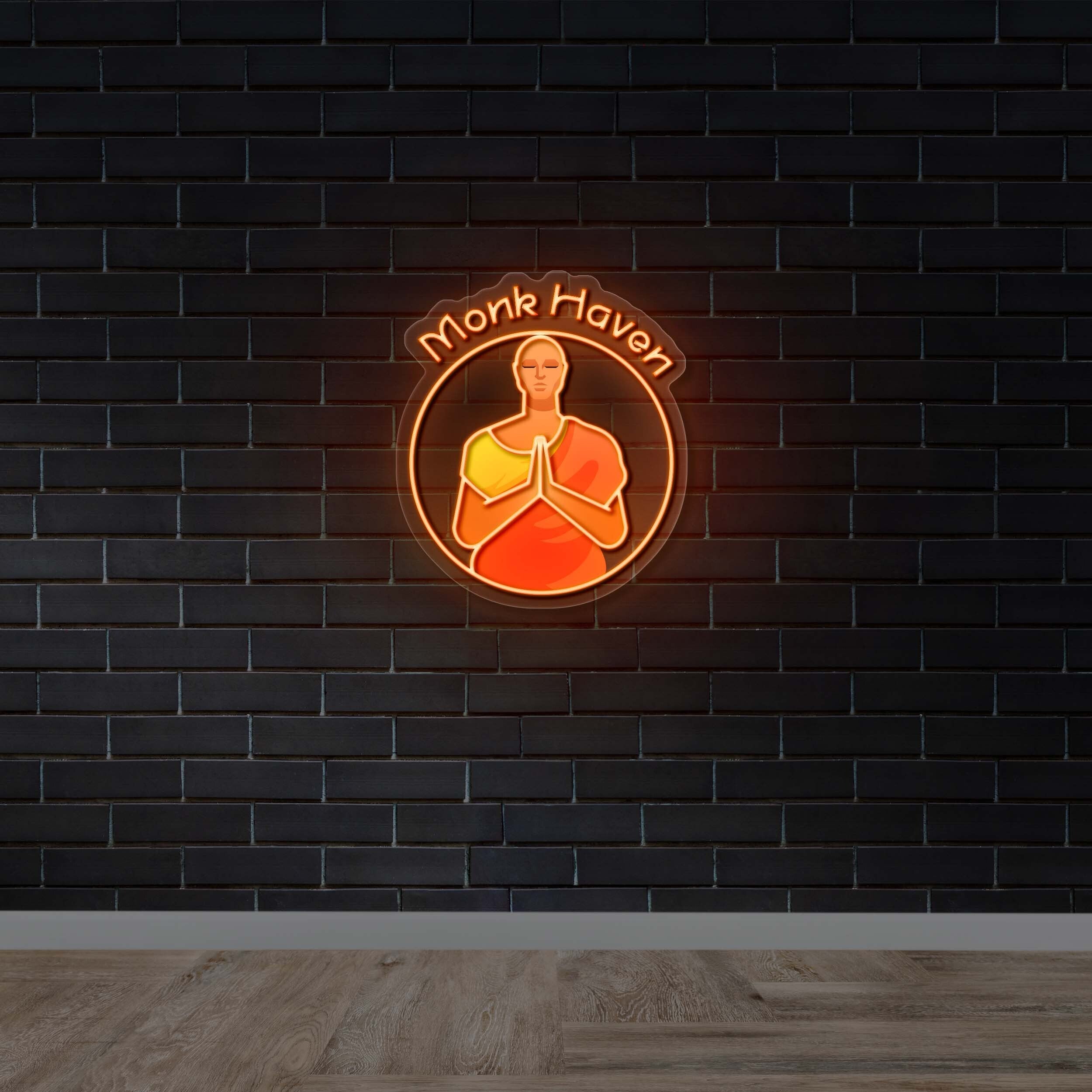 MONK HAVEN - Premium Neon Artwork