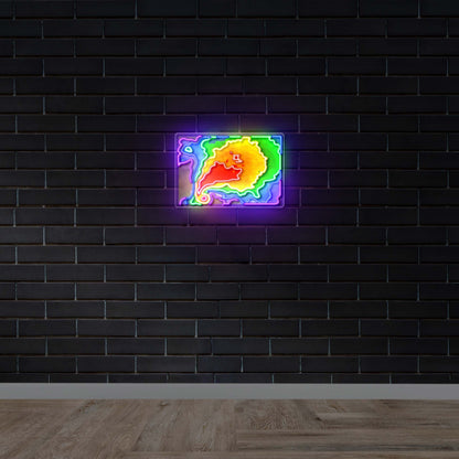 Weather radar - Premium Neon Artwork