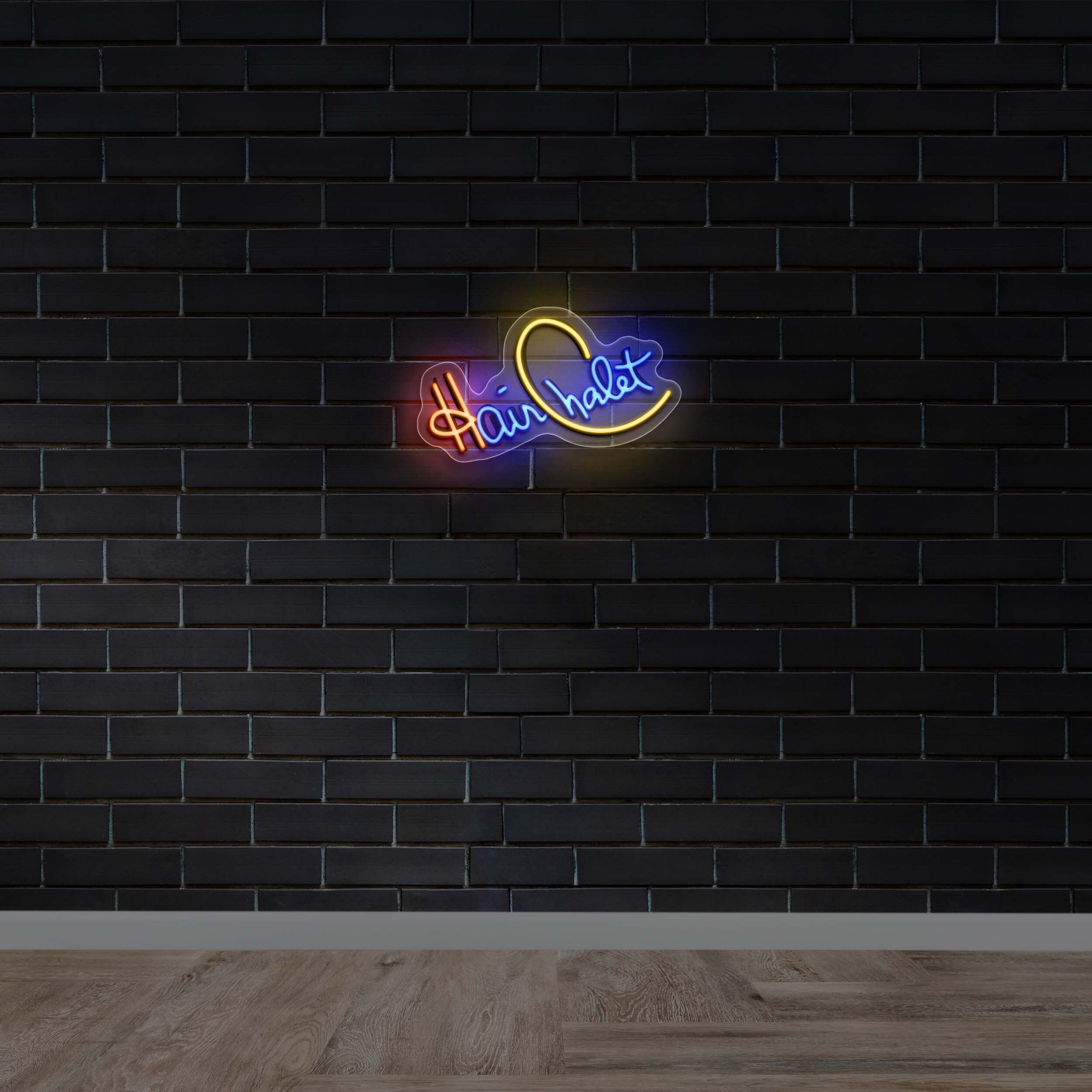 Hair Chalet - Premium Neon Artwork