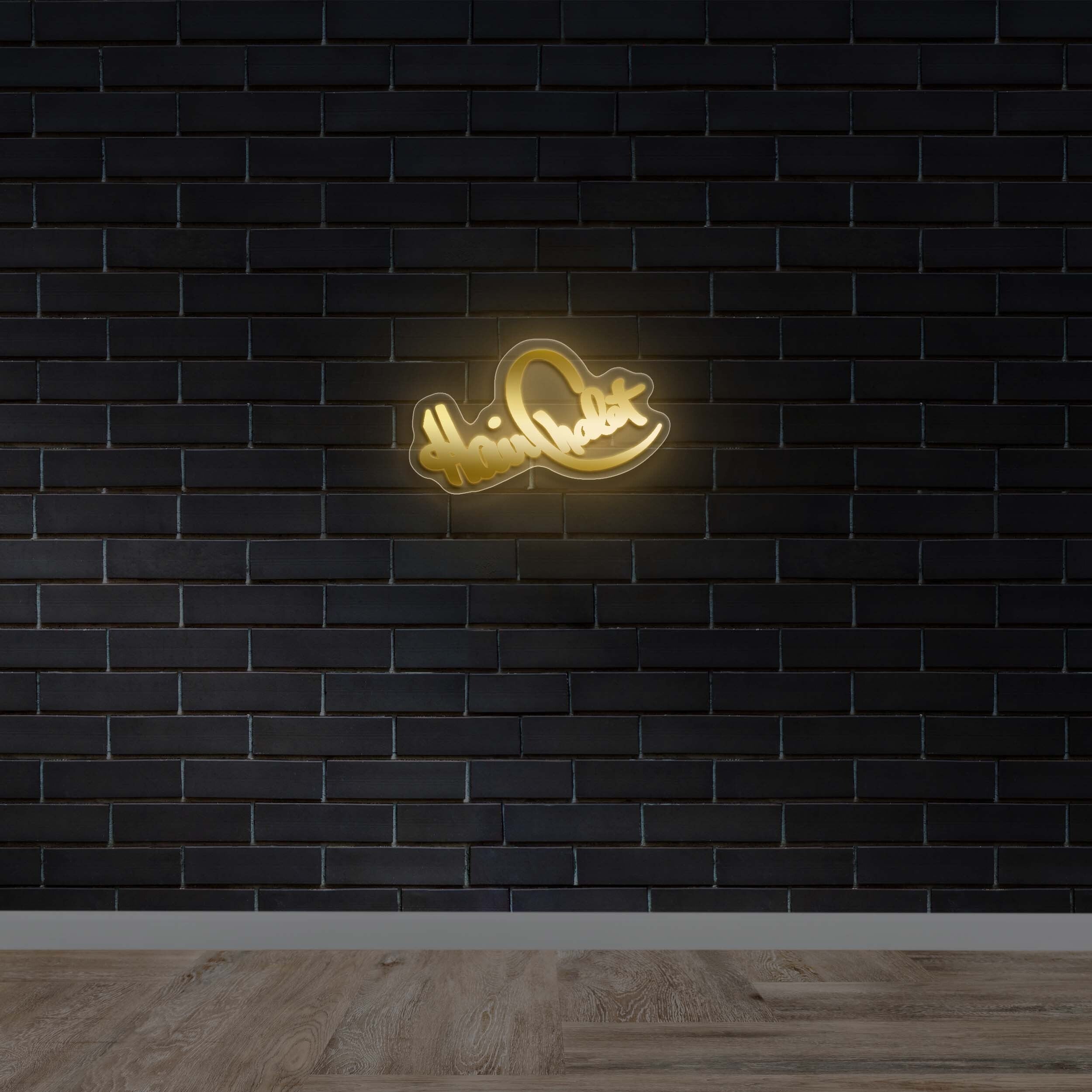 Hair Chalet | Metal Mirror Backlit Sign - Premium Neon Artwork