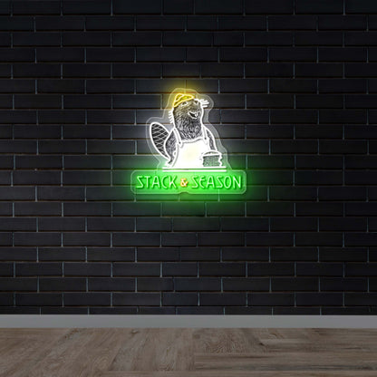 Stack & Season – Premium Neon Artwork