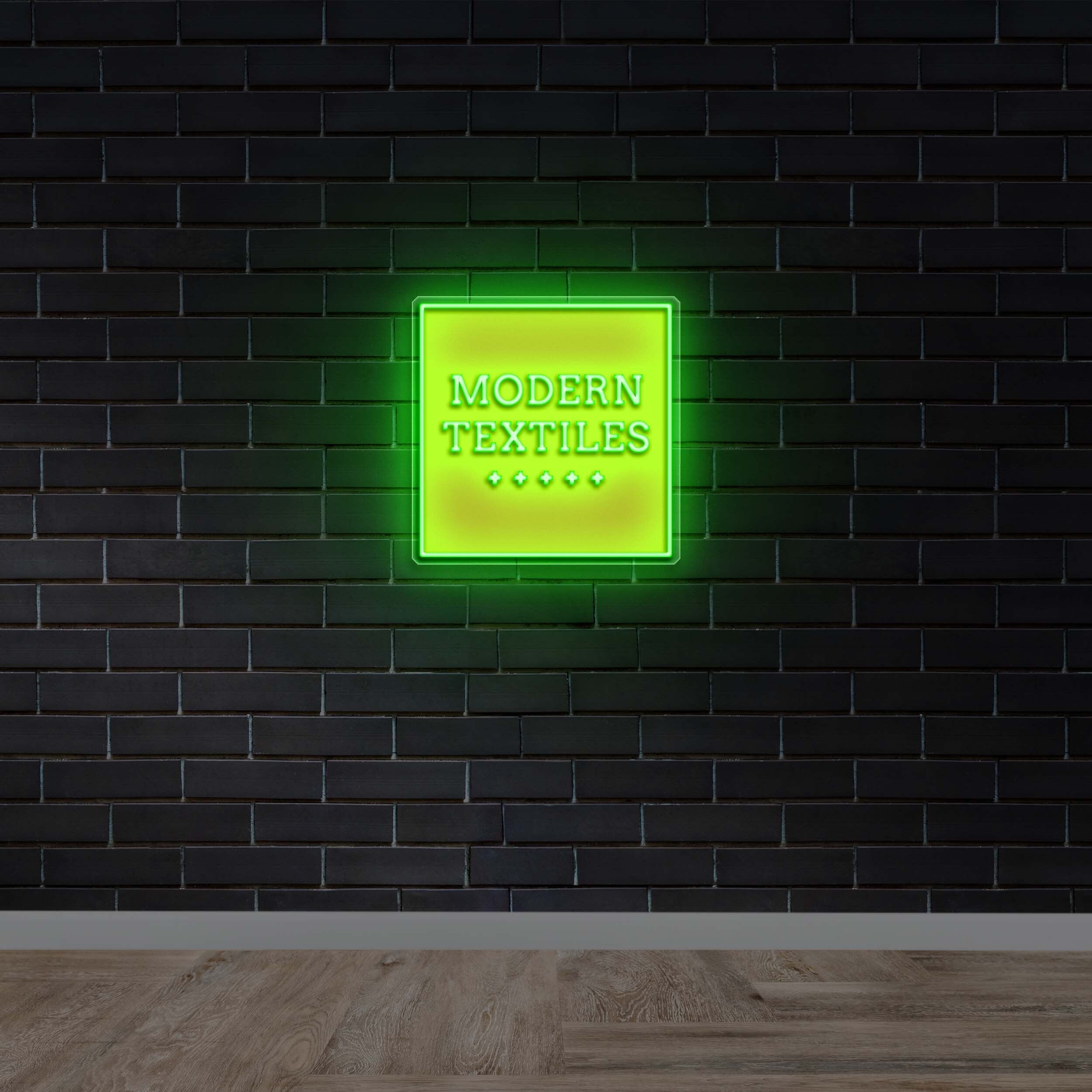 Modern Textiles - Premium Neon Artwork