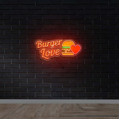 Burger Love - Premium Neon Artwork