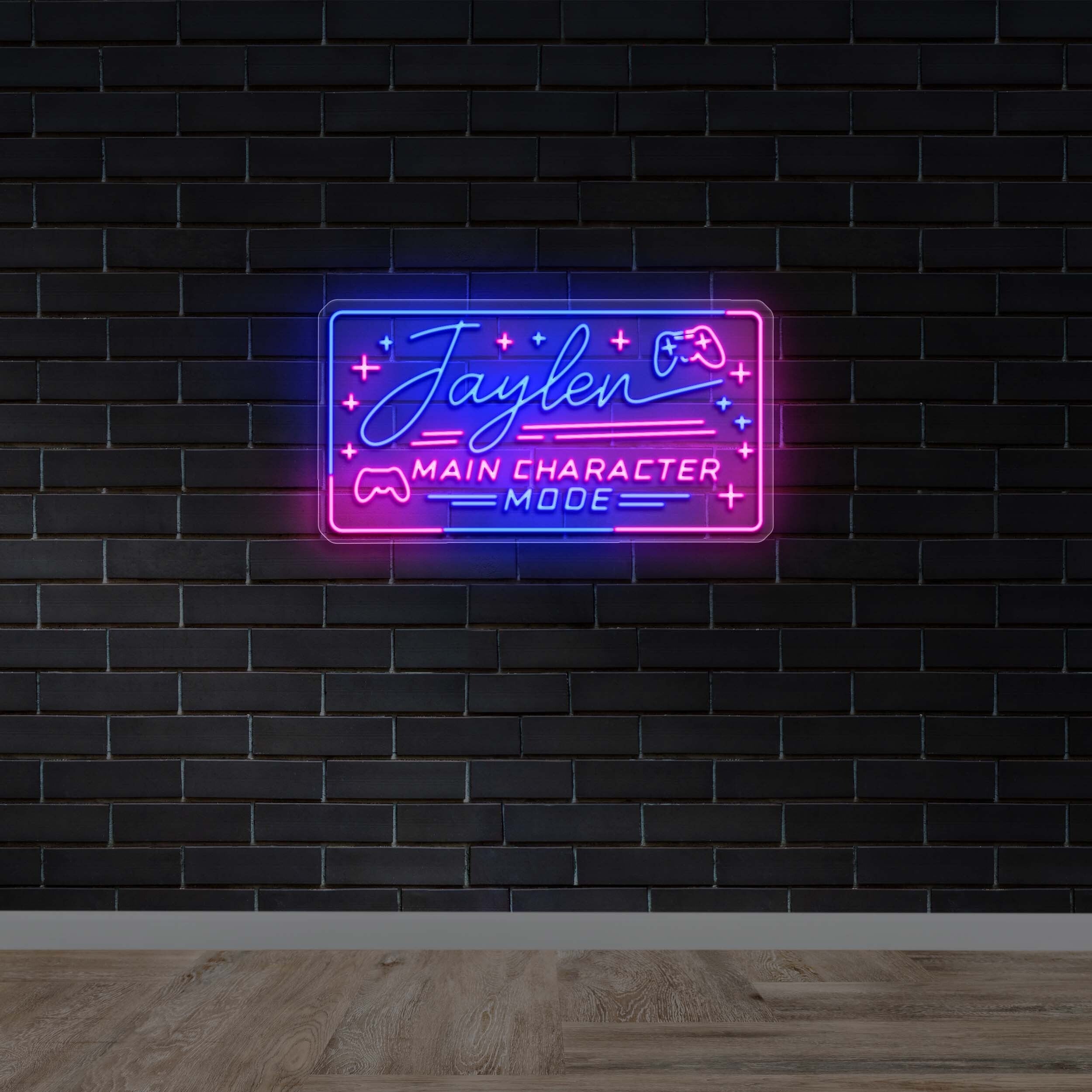 Jaylen Main Character Mode - Premium Neon Artwork