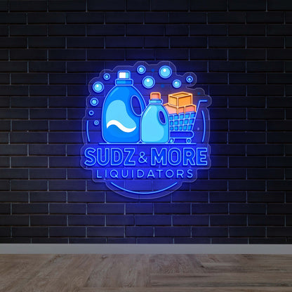 SUDZ & MORE LIQUIDATORS - Premium Neon Artwork