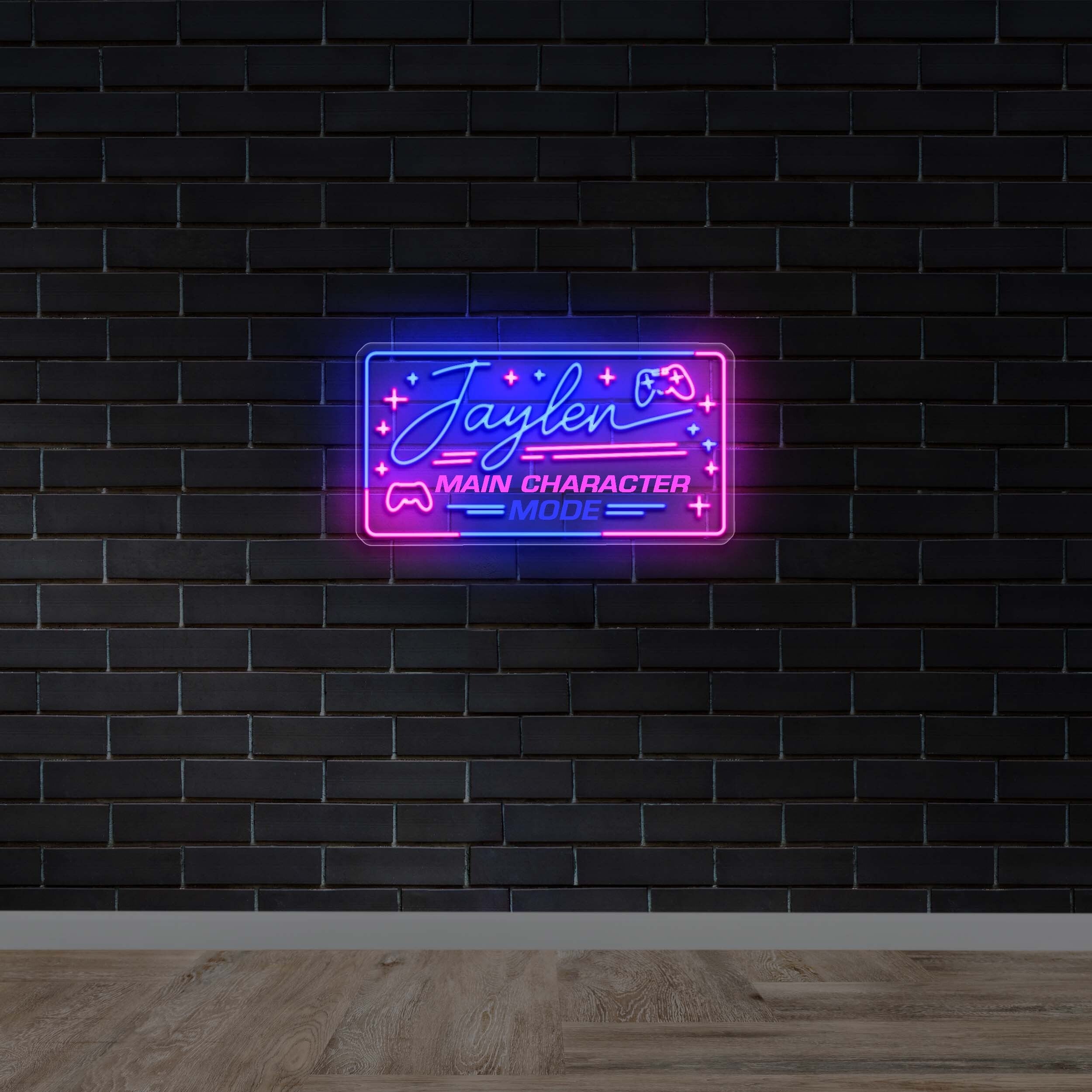 Jaylen Main Character Mode - Premium Neon Artwork