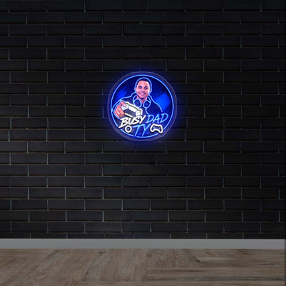 BUSY DAD TY - Premium Neon Artwork