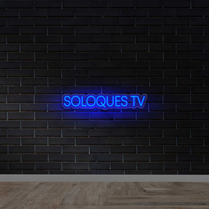 SOLOQUES TV - Premium Neon Artwork
