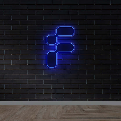 Foundable F Logo - Premium Neon Artwork