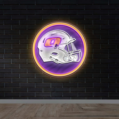FOOTBALL HELMET - Premium Neon Artwork