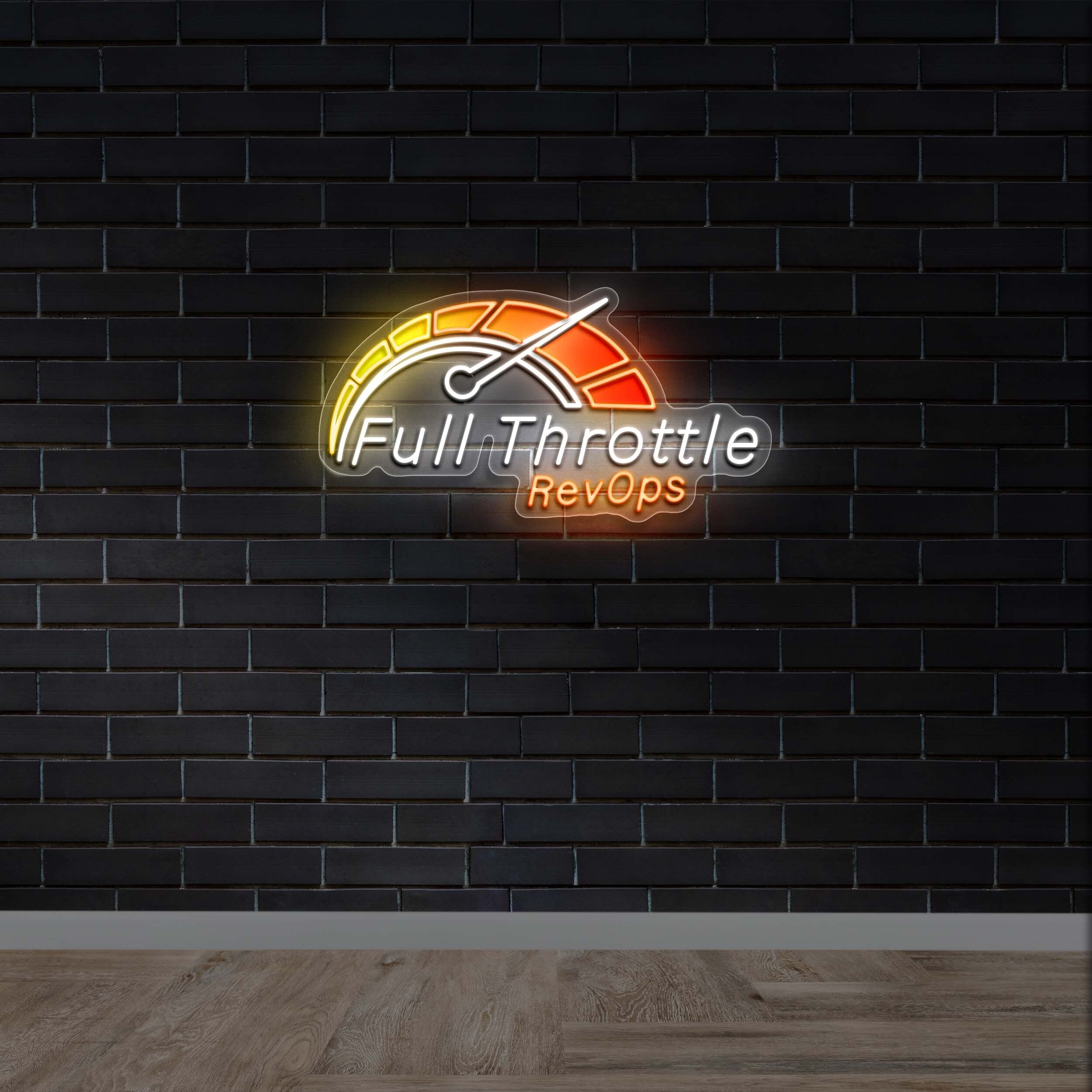 FULL THROTTLE RevOps - Premium Neon Artwork