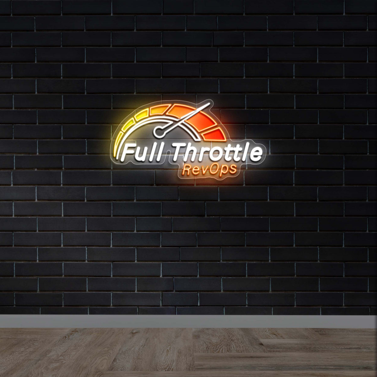FULL THROTTLE RevOps - Premium Neon Artwork
