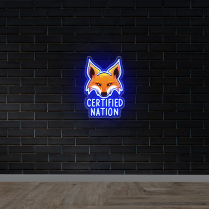 Certified Nation - Premium Neon Artwork