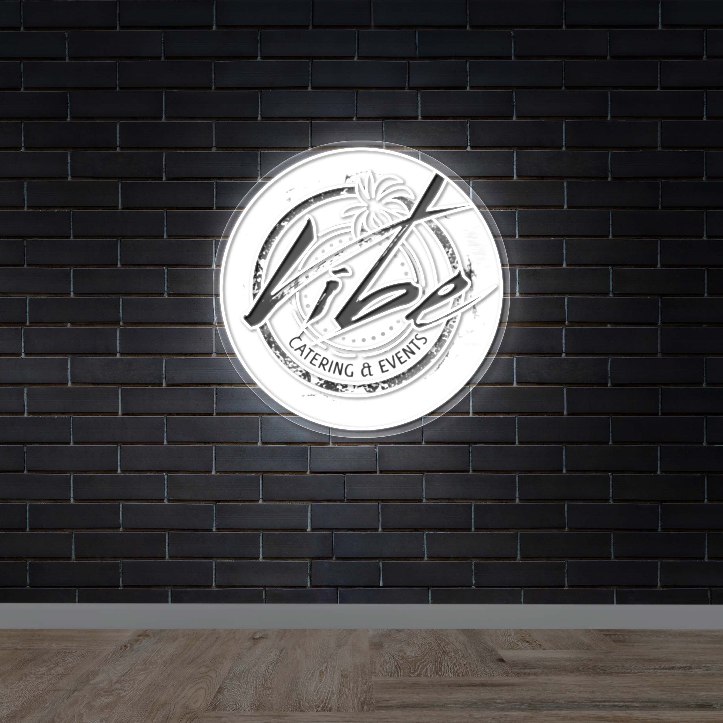 Vibe | Front Lit Version - Premium Neon Artwork
