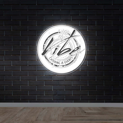 Vibe | Front Lit Version - Premium Neon Artwork