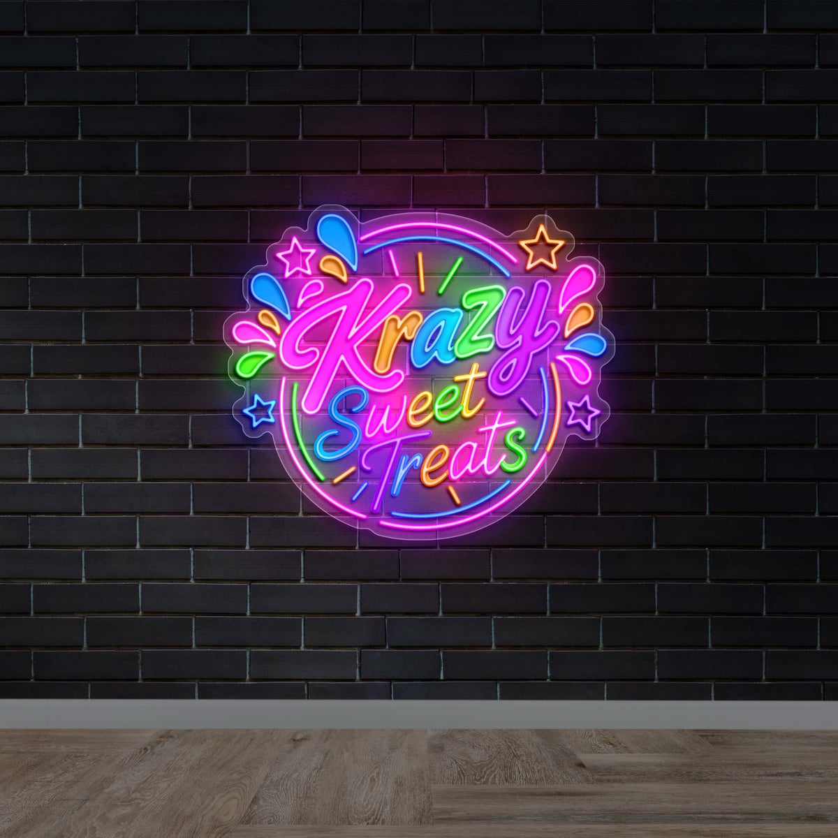 Krazy Sweet Treats - Premium Neon Artwork