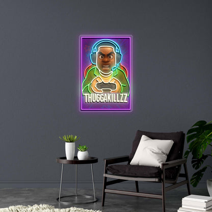 THUGGAKILZZ - Premium Neon Artwork