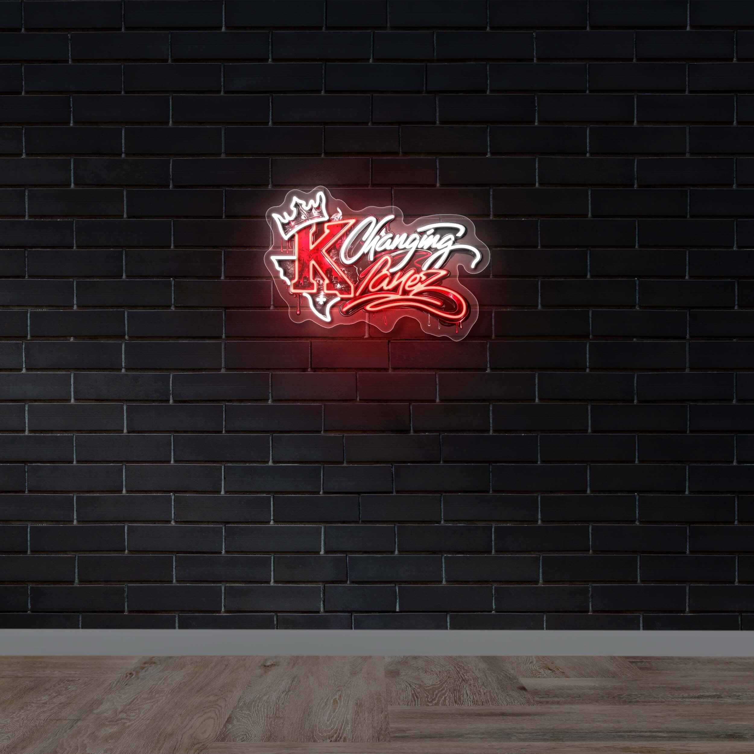 K Changing Lanes - Premium Neon Artwork