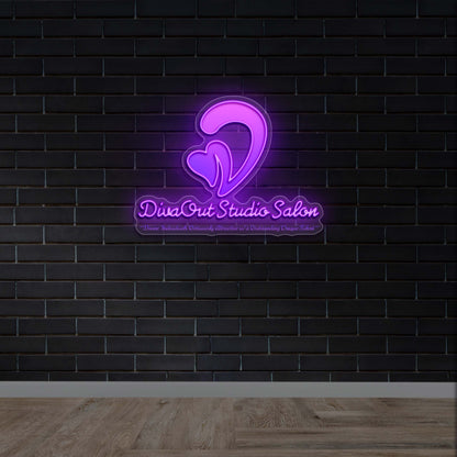 Divaout Studio Salon - Premium Neon Artwork