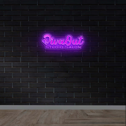DivaOut Studio Salon | 2nd Version - Premium Neon Artwork
