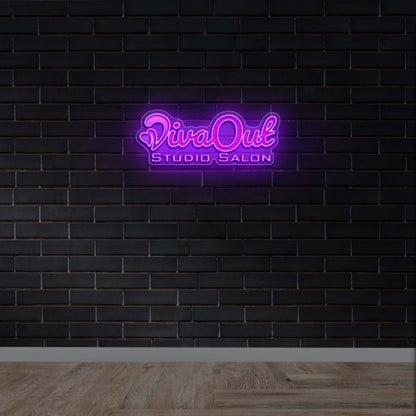 DivaOut Studio Salon | 3rd Version - Premium Neon Artwork