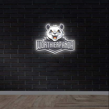 WORTHIER PANDA - Premium Neon Artwork