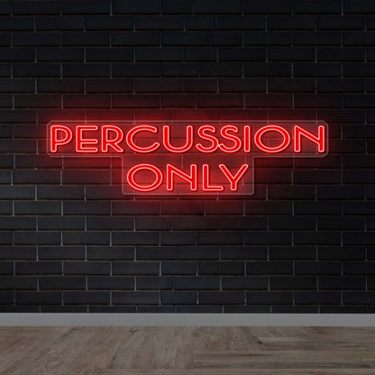 Percussion Only - Premium Neon Artwork