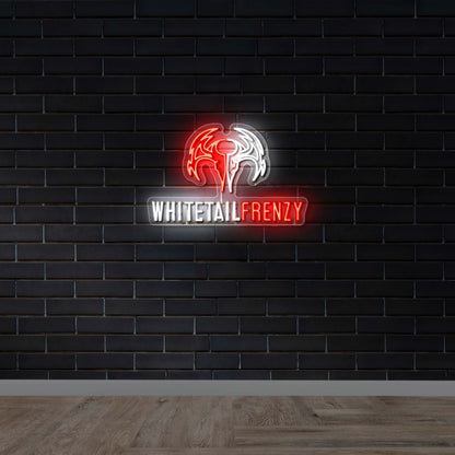 WHITETAILFRENZY - Premium Neon Artwork