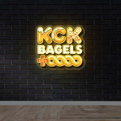 KCK BAGELS - Premium Neon Artwork