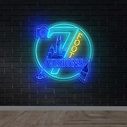 7 foot Visions - Premium Neon Artwork