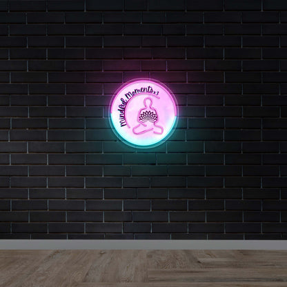 Mindful Moments x3 - Premium Neon Artwork