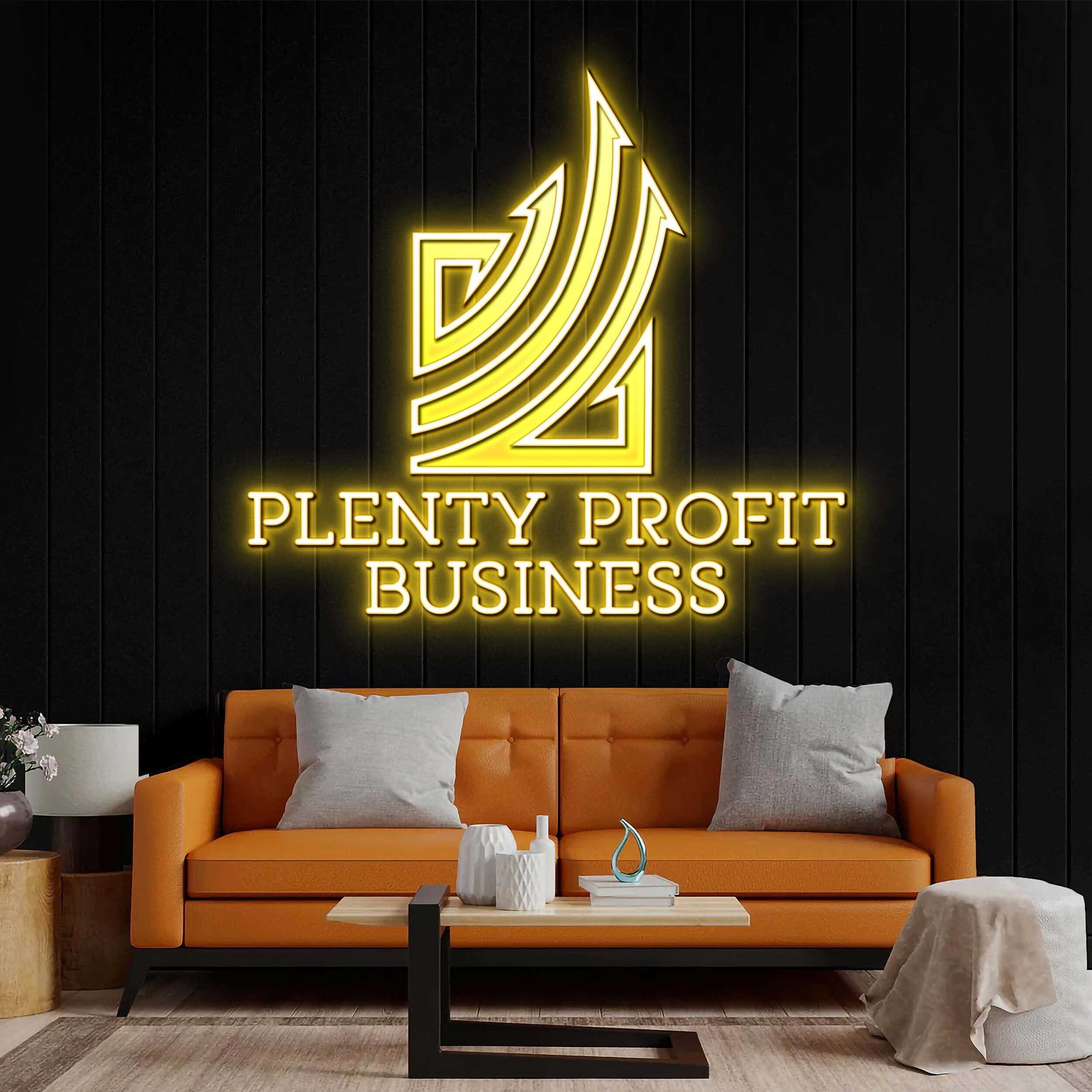 Plenty Profit Business - Premium Neon Artwork