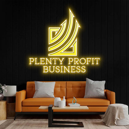 Plenty Profit Business - Premium Neon Artwork