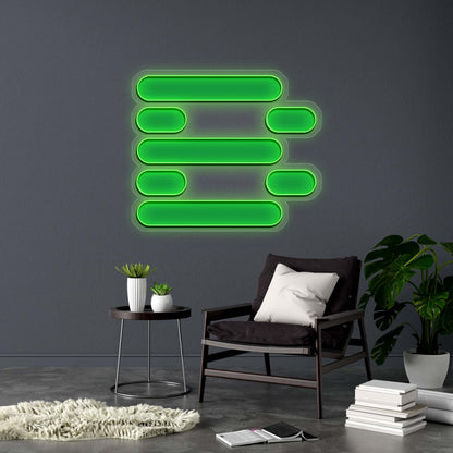 B - Premium Neon Artwork