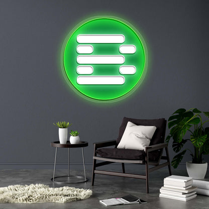 B (2nd version) - Premium Neon Artwork