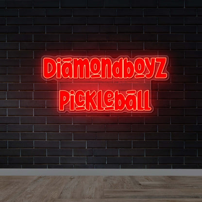 DIAMONDBOYZ PICKLEBALL (double-tubed version) - Premium Neon Artwork