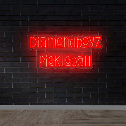 DIAMONDBOYZ PICKLEBALL (single-tubed version) - Premium Neon Artwork