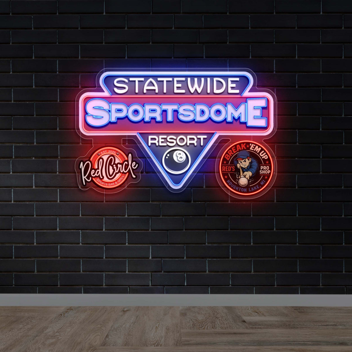 Statewide Sportsdome Resort - Premium Neon Artwork