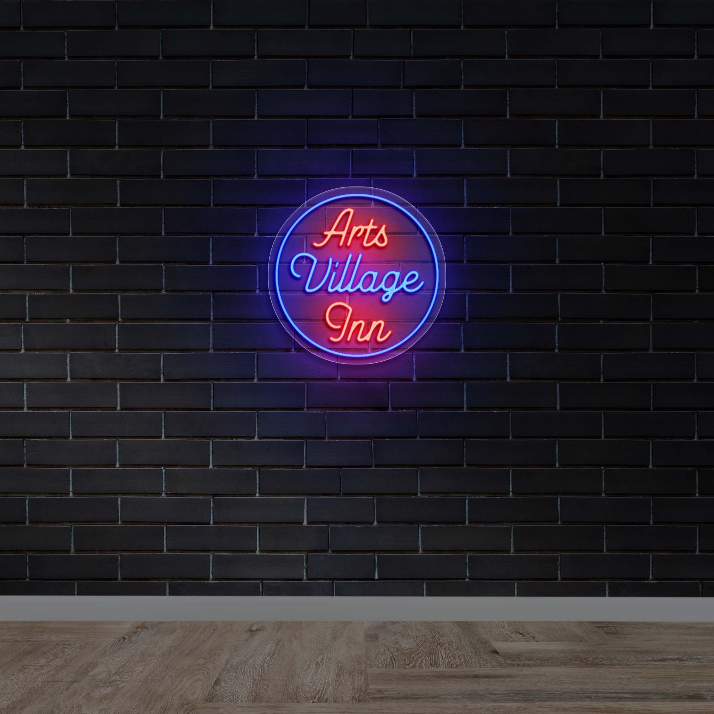 Arts Village Inn - Premium Neon Artwork