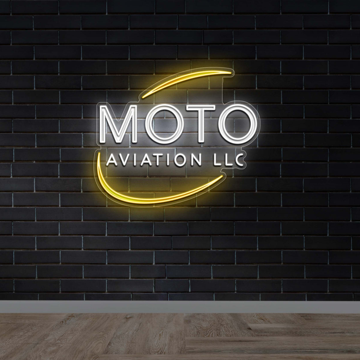MOTO Aviation LLC - Premium Neon Artwork