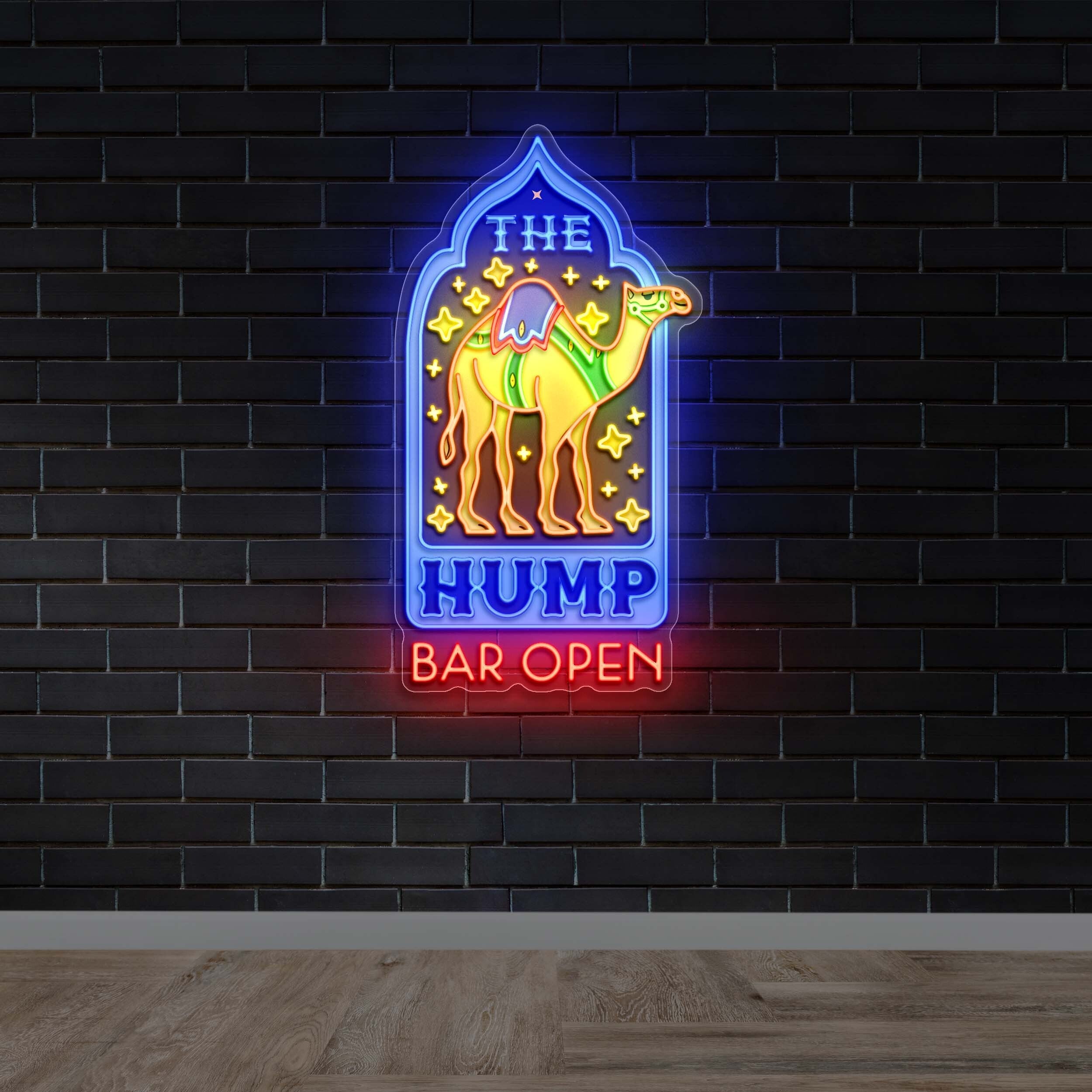 The Hump Bar Open - Premium Neon Artwork