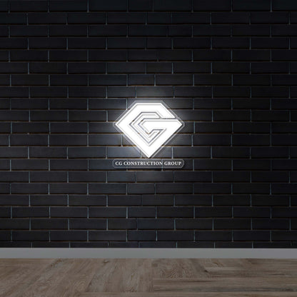 CG CONSTRUCTION GROUP - Premium Neon Artwork