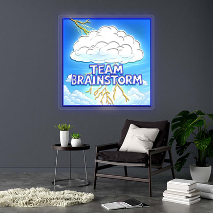 TEAM BRAINSTORM - Premium Neon Artwork