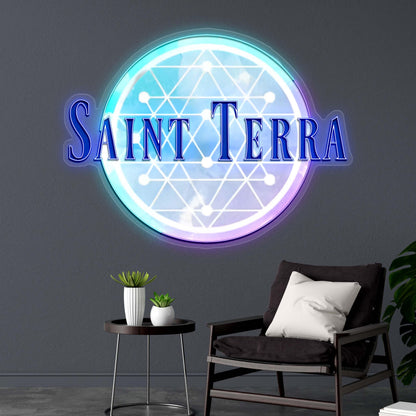 SAINT TERRA - Premium Neon Artwork