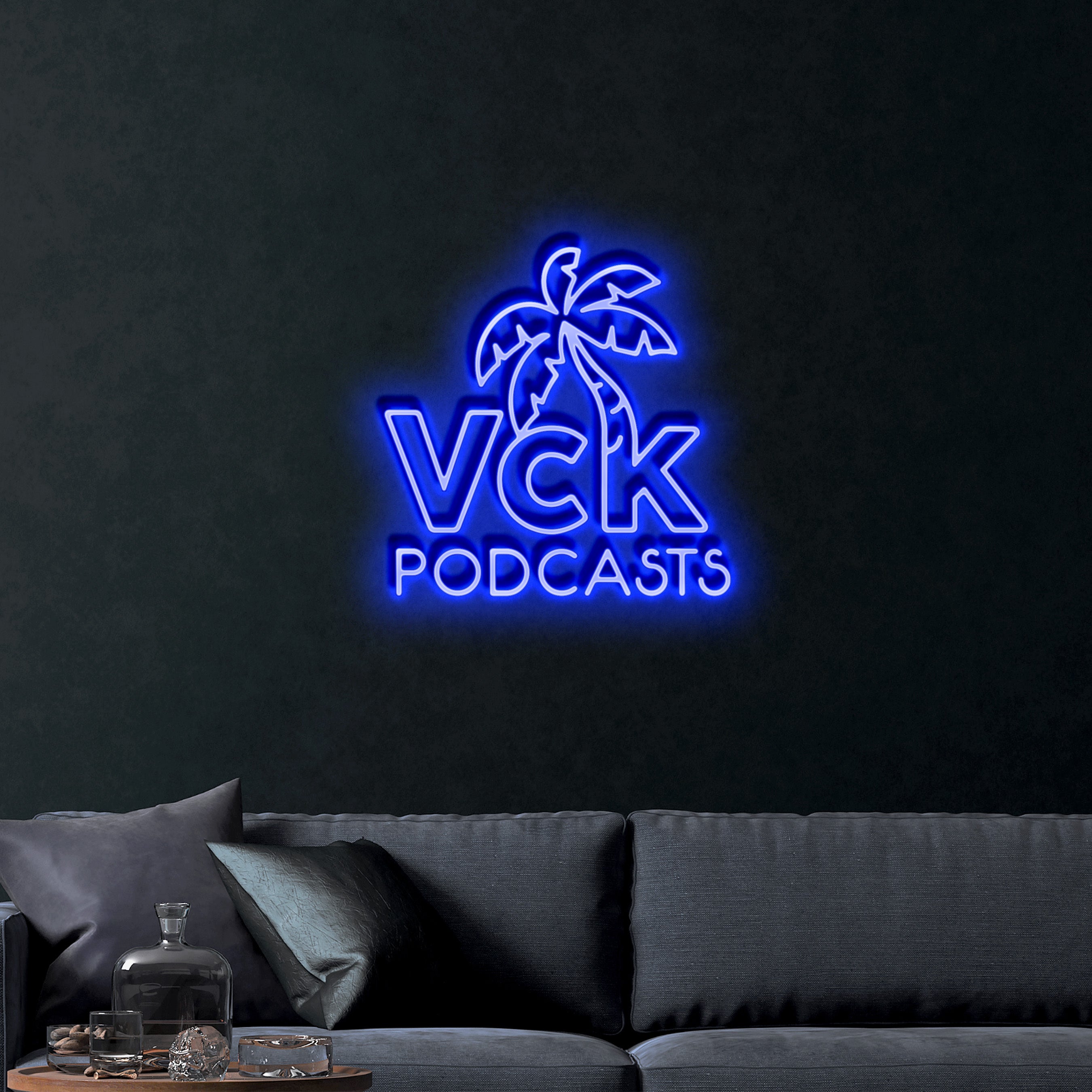 VCK Podcasts – Premium Neon Artwork