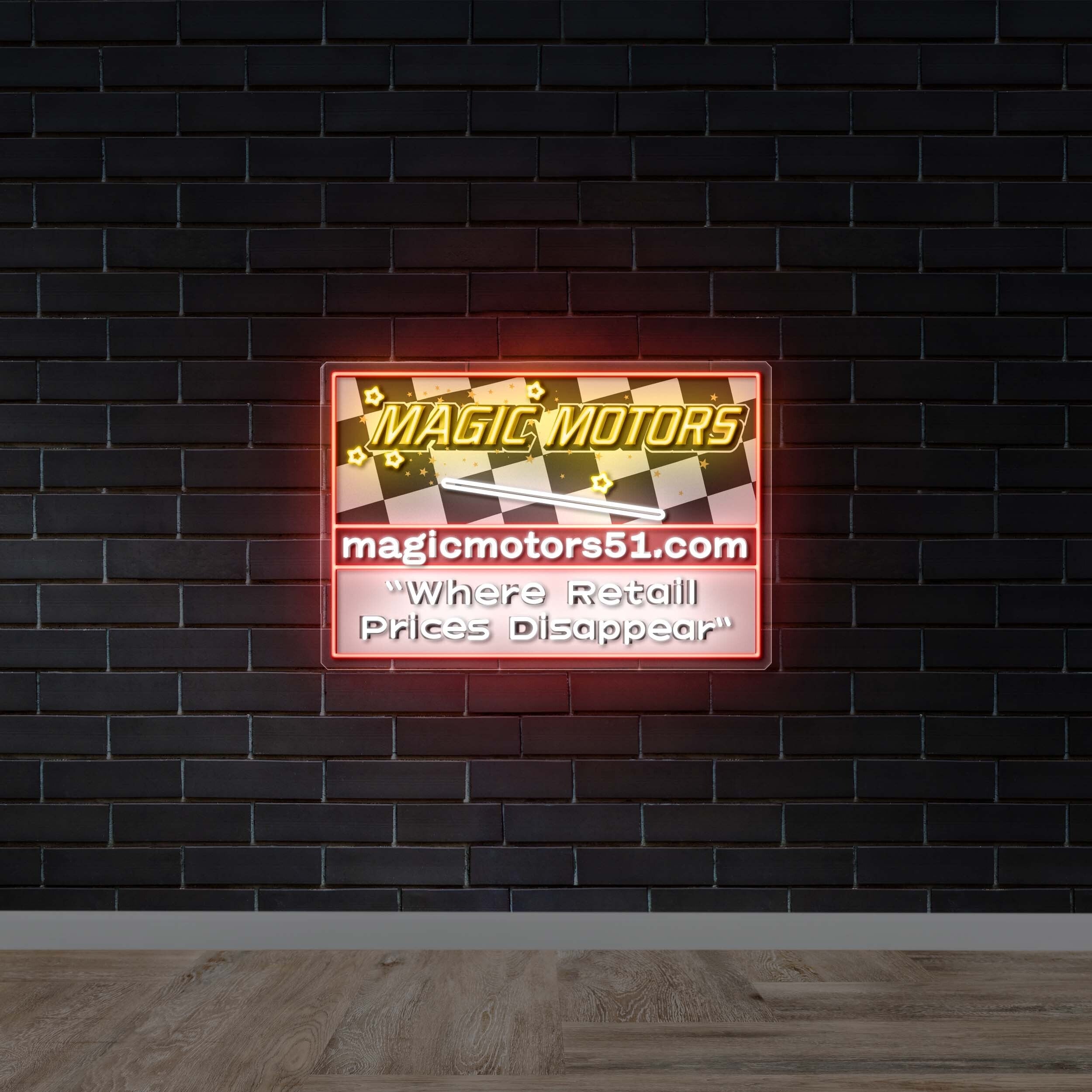 Magic Motors - Premium Neon Artwork
