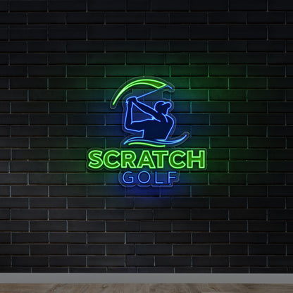 SCRATCH GOLF - Premium Neon Artwork