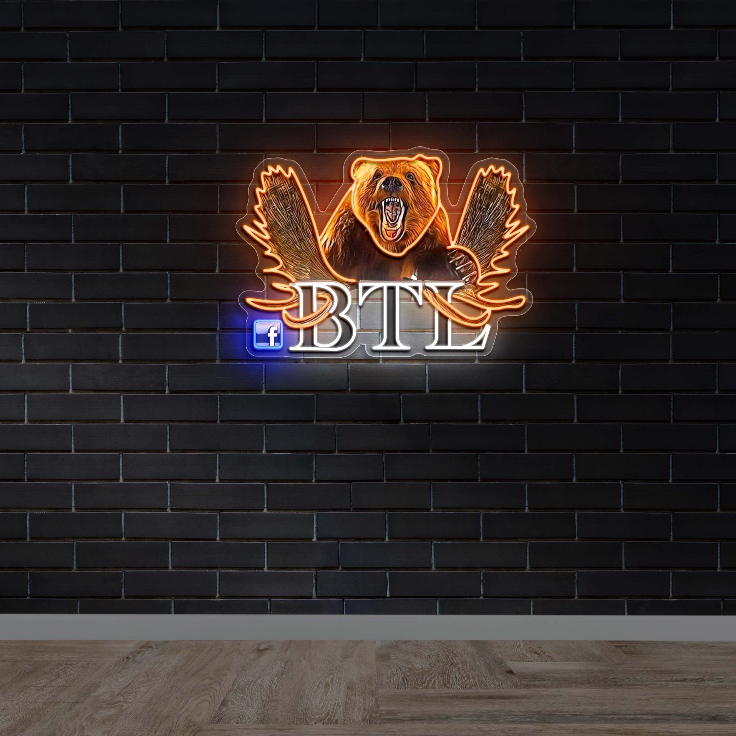 BTL Bear - Premium Neon Artwork
