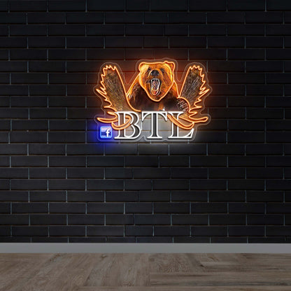 BTL Bear - Premium Neon Artwork