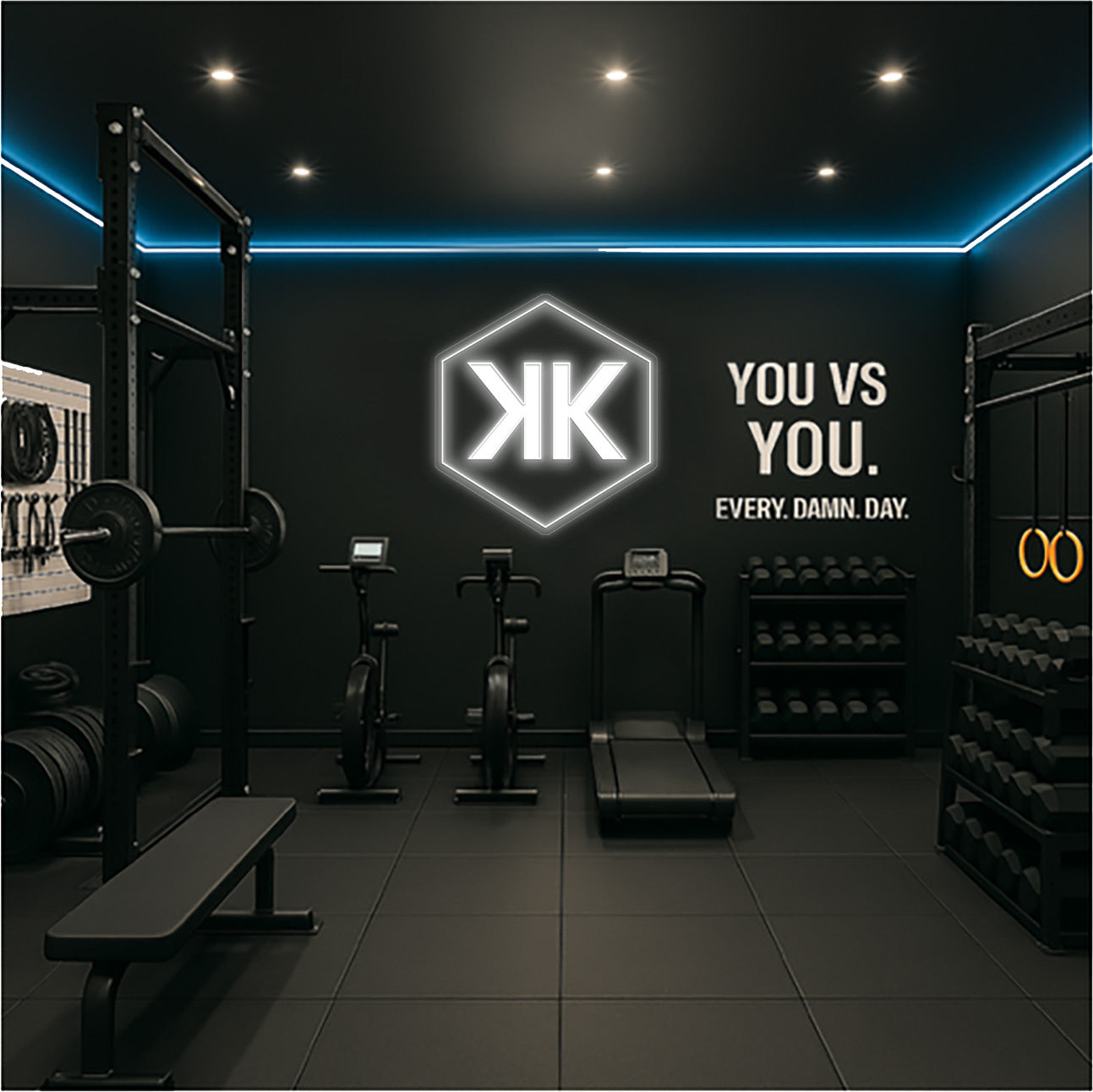 K K - Premium Neon Artwork